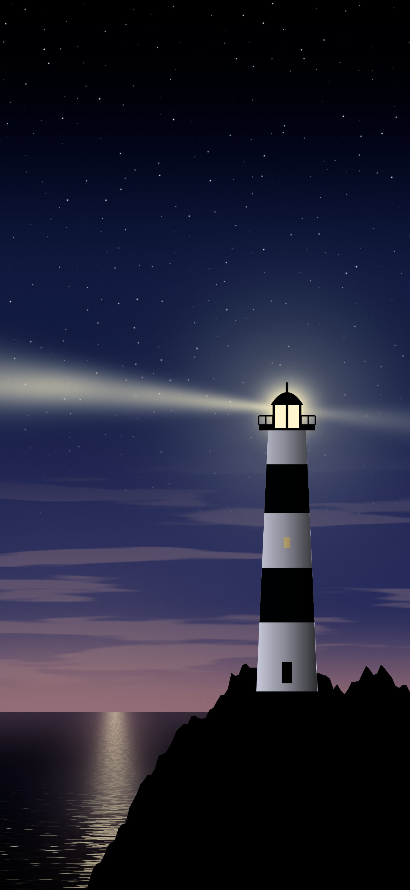 Navy Lighthouse wallpaper for iPhone and Android