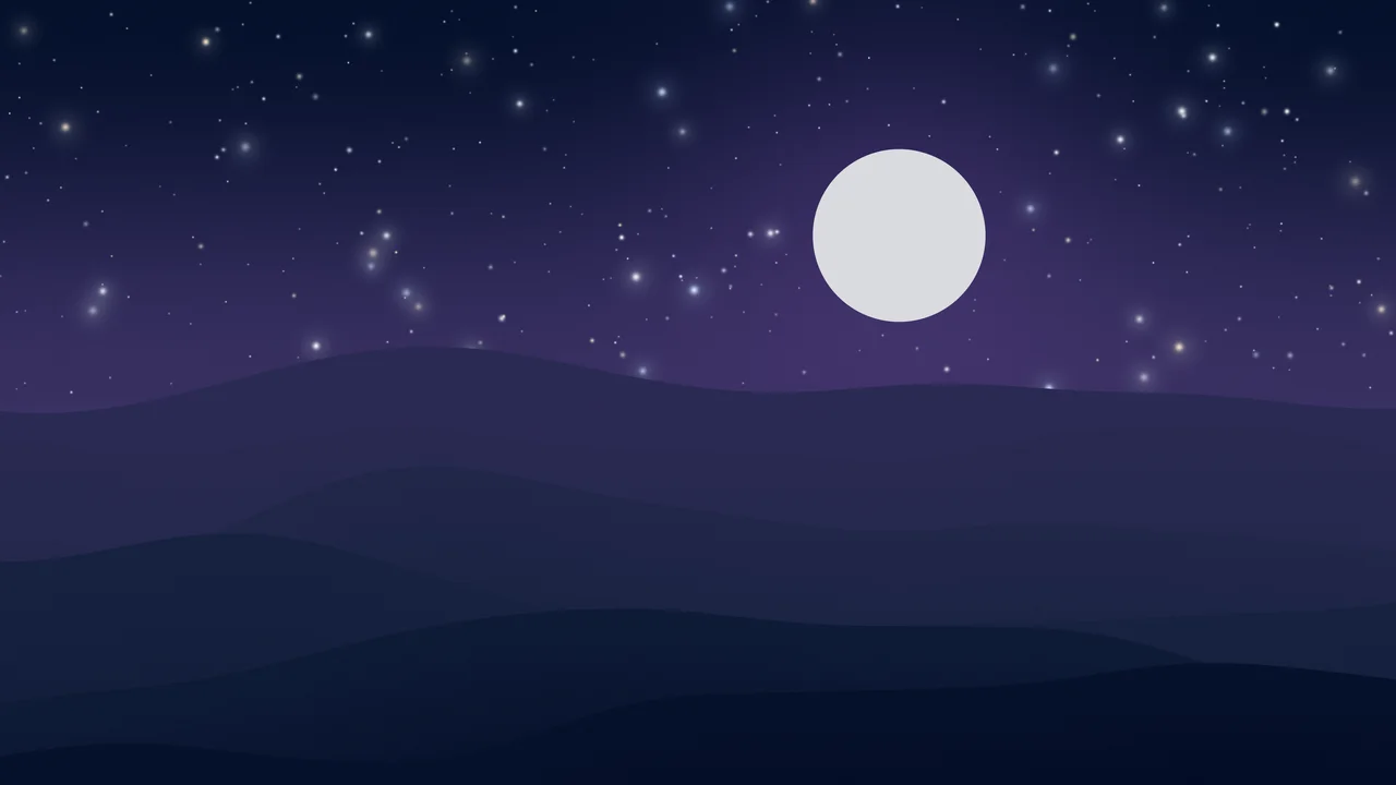 Navy Minimalist Desert Dunes desktop wallpaper in 4K