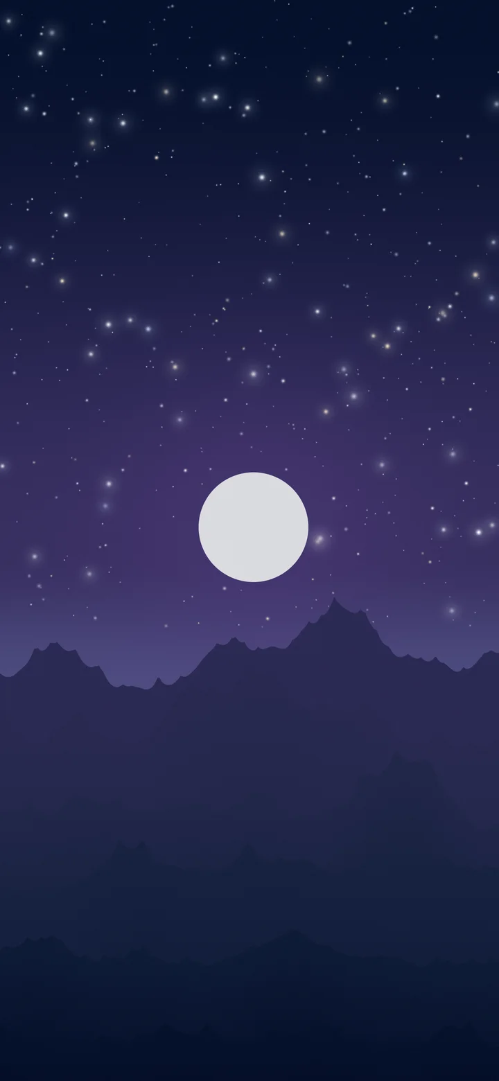 Navy Minimalist Mountain Landscape wallpaper for iPhone and Android