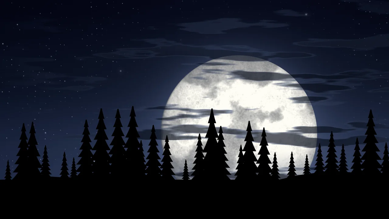 Navy Moonrise desktop wallpaper in 4K