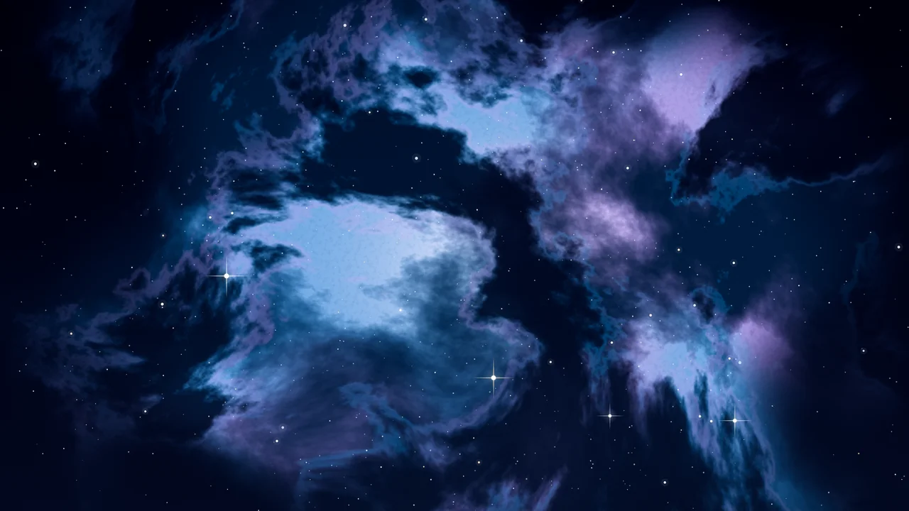 Navy Nebula desktop wallpaper in 4K