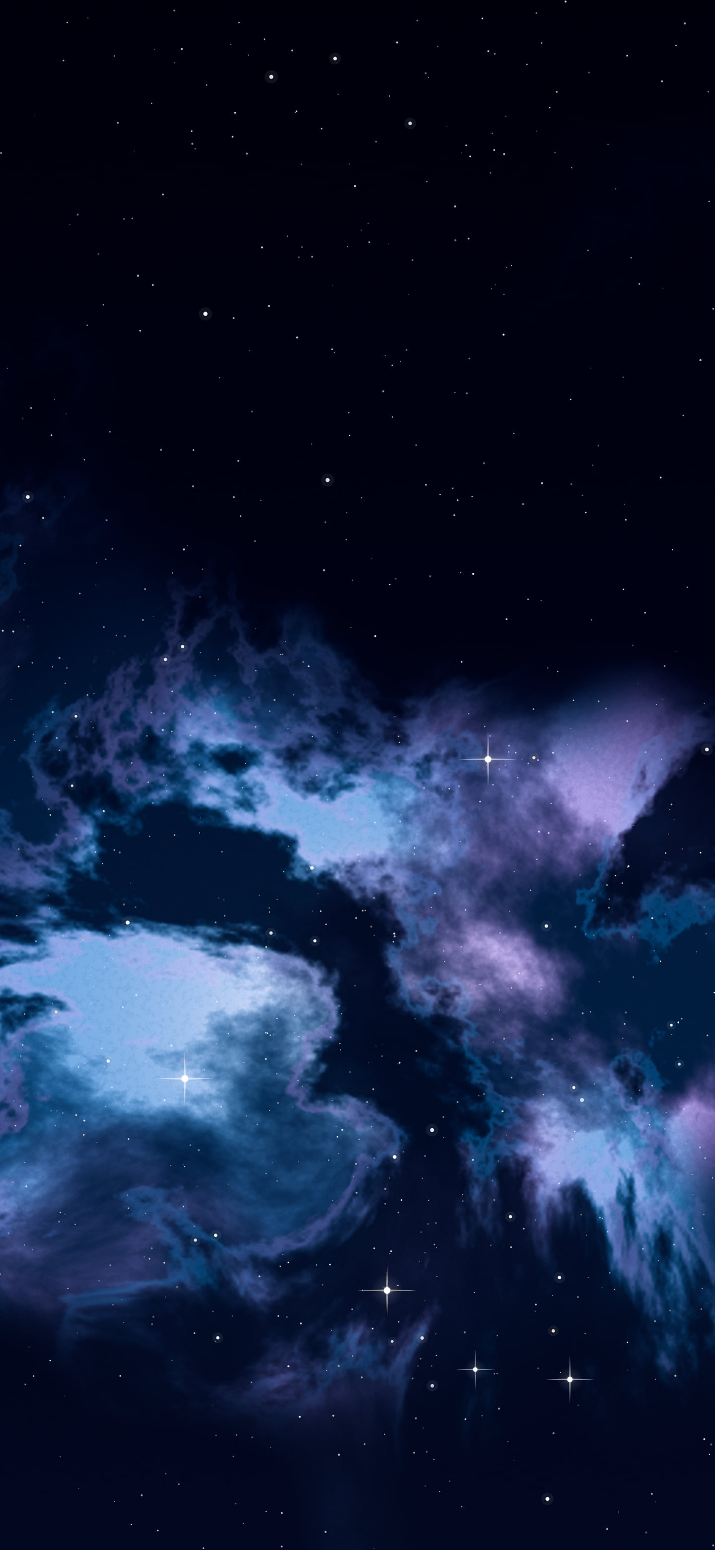Navy Nebula wallpaper for iPhone and Android