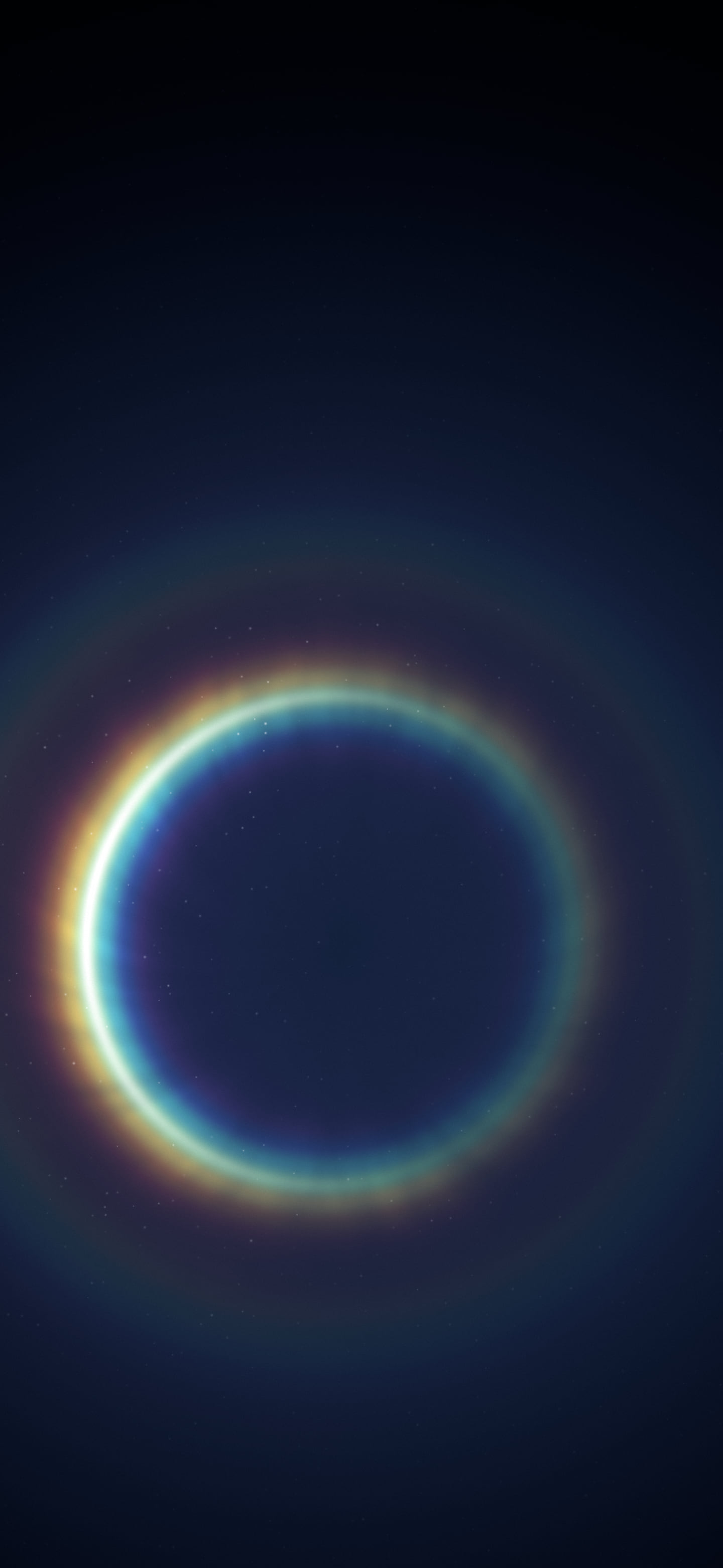 Navy Rainbow Glow Ring wallpaper for iPhone and Android