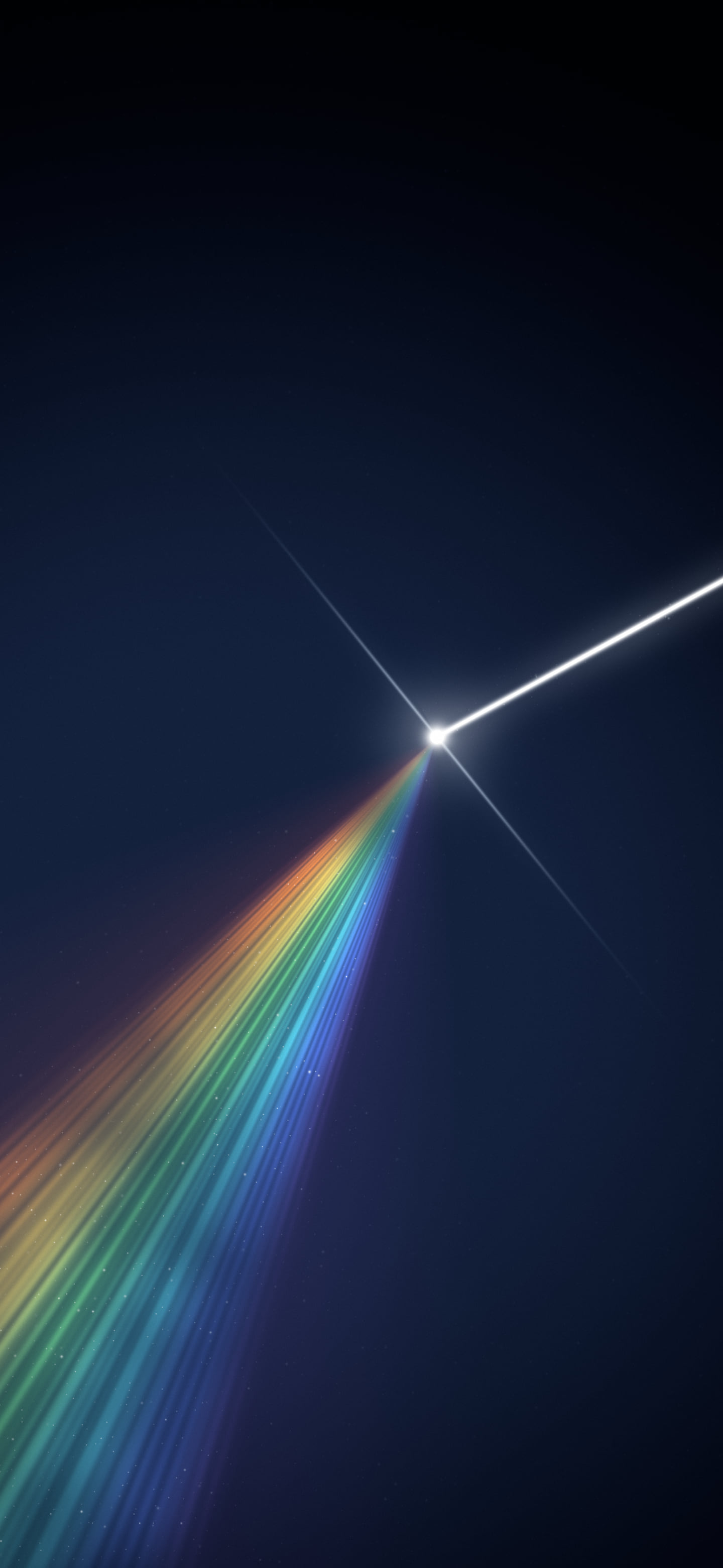 Navy Rainbow Light Beam wallpaper for iPhone and Android