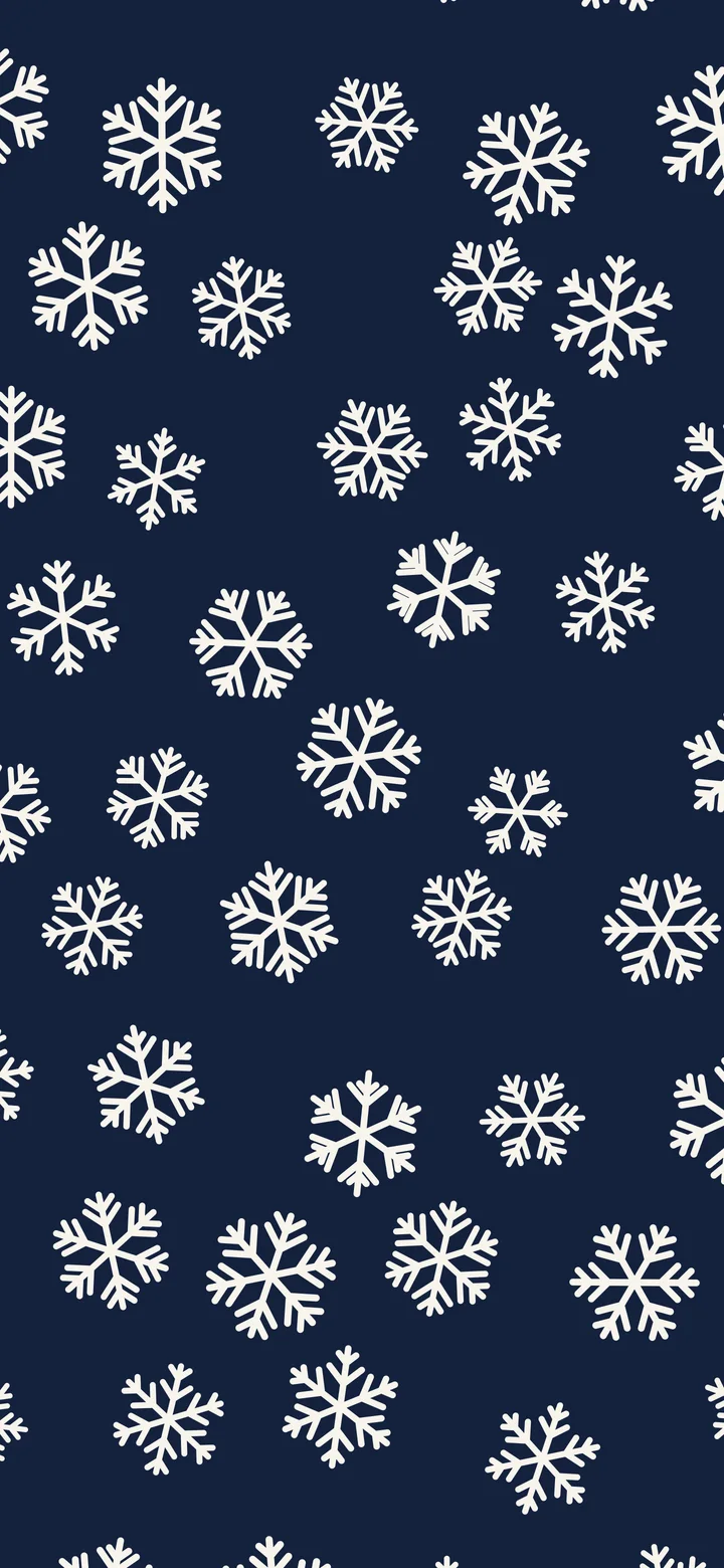 Navy Snowflake Pattern wallpaper for iPhone and Android