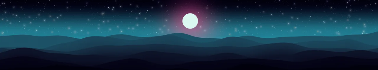 Neon Cyber Minimalist Desert Dunes triple monitor wallpaper, 7680 × 1440