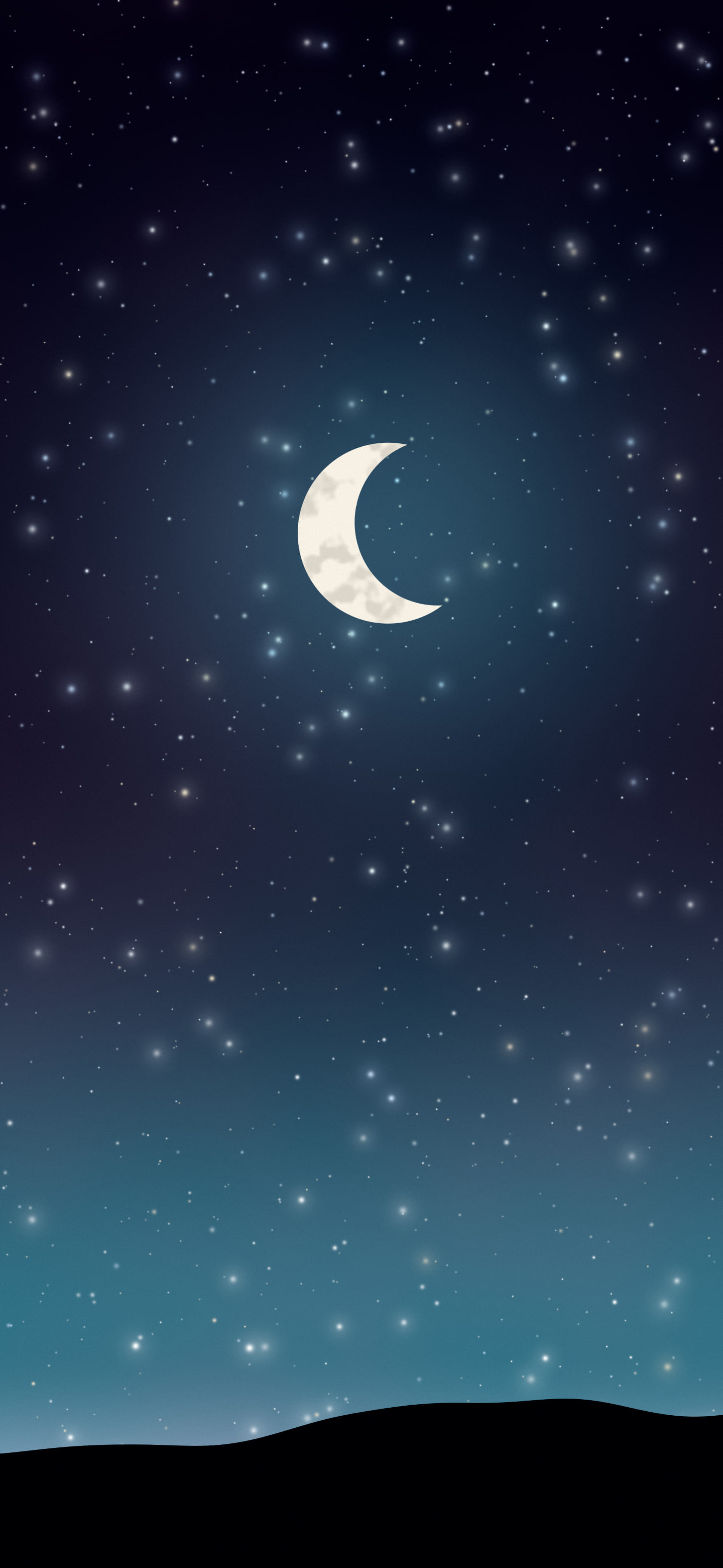 Moon Shape Star Neon Cyber Moon and Stars Night Sky Wallpaper – 4K & iPhone