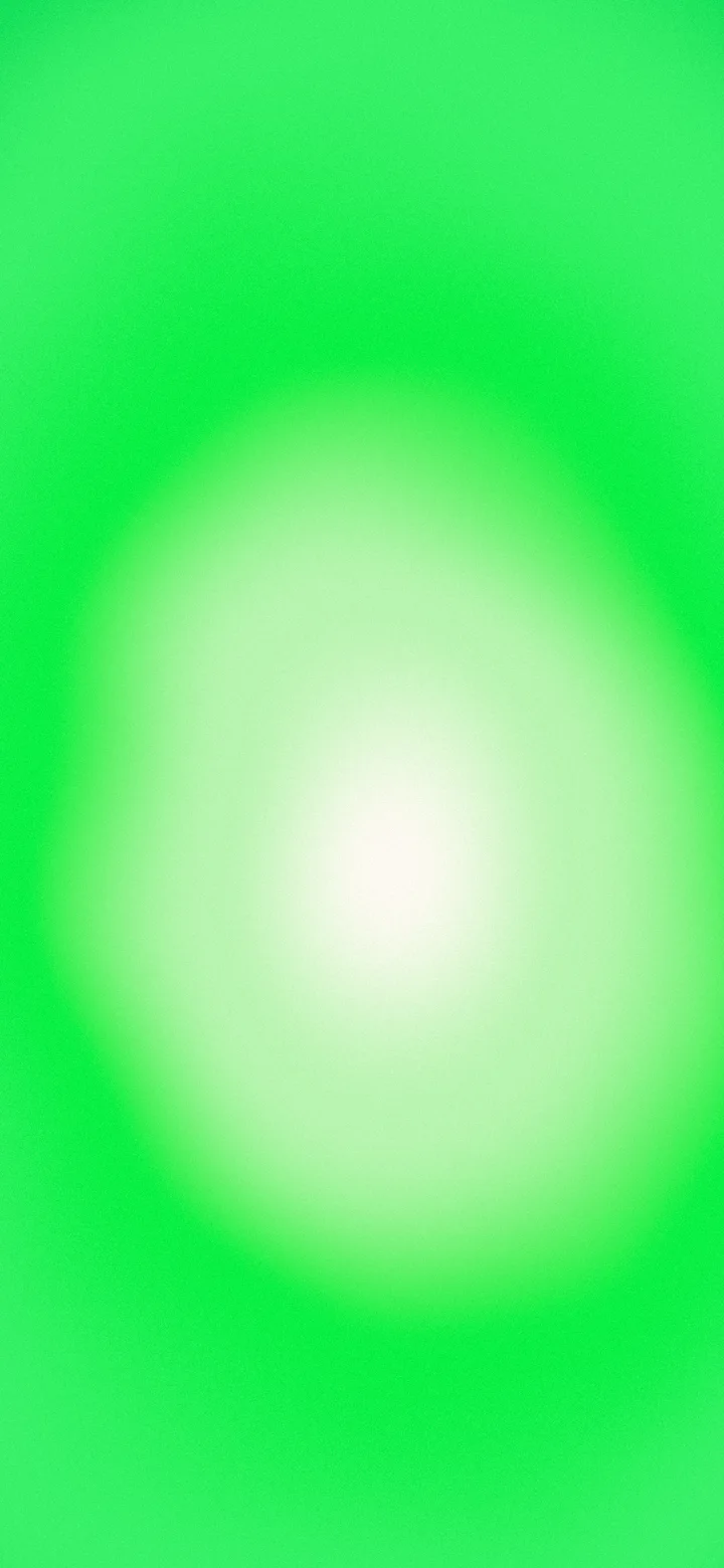 Neon Green and Cream Aura Gradient wallpaper for iPhone and Android