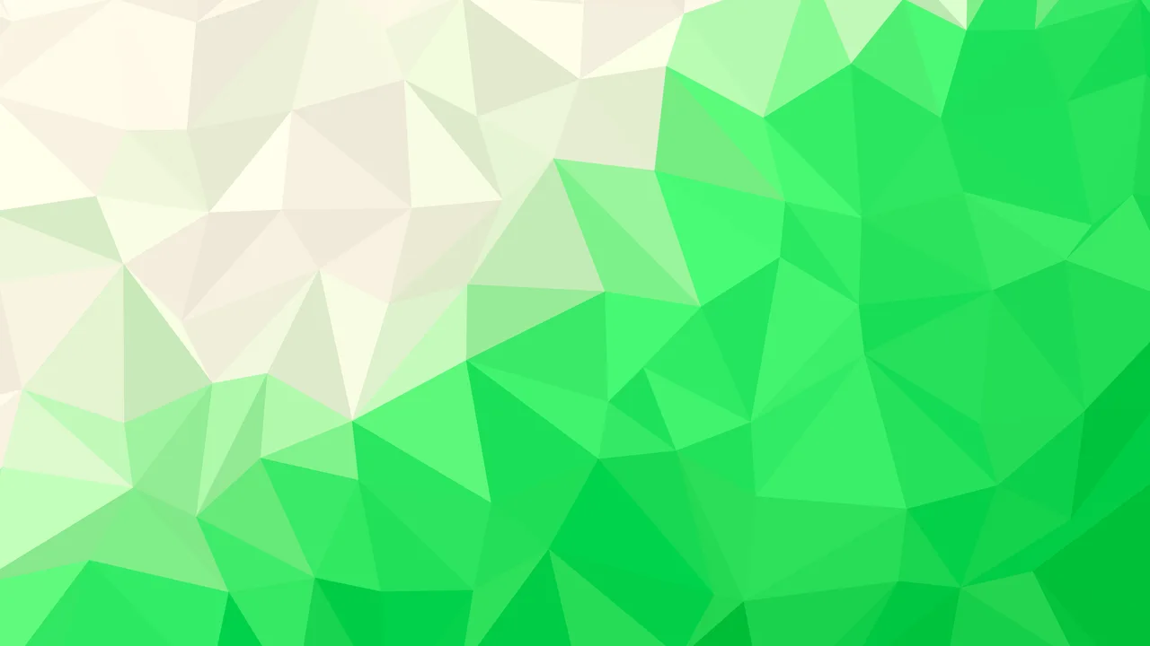 Neon Green and Cream Low Poly desktop wallpaper in 4K