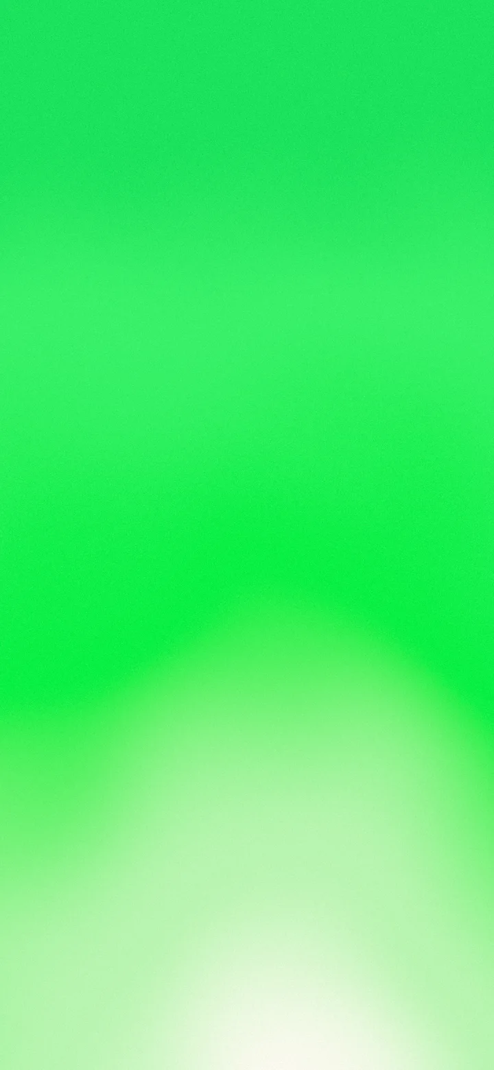 Neon Green and Cream Sunrise Aura Gradient wallpaper for iPhone and Android