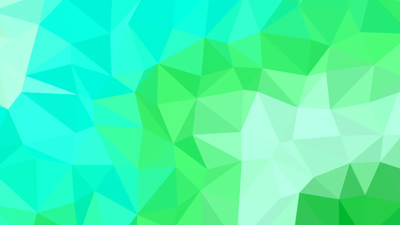 Neon Green Low Poly desktop wallpaper in 4K