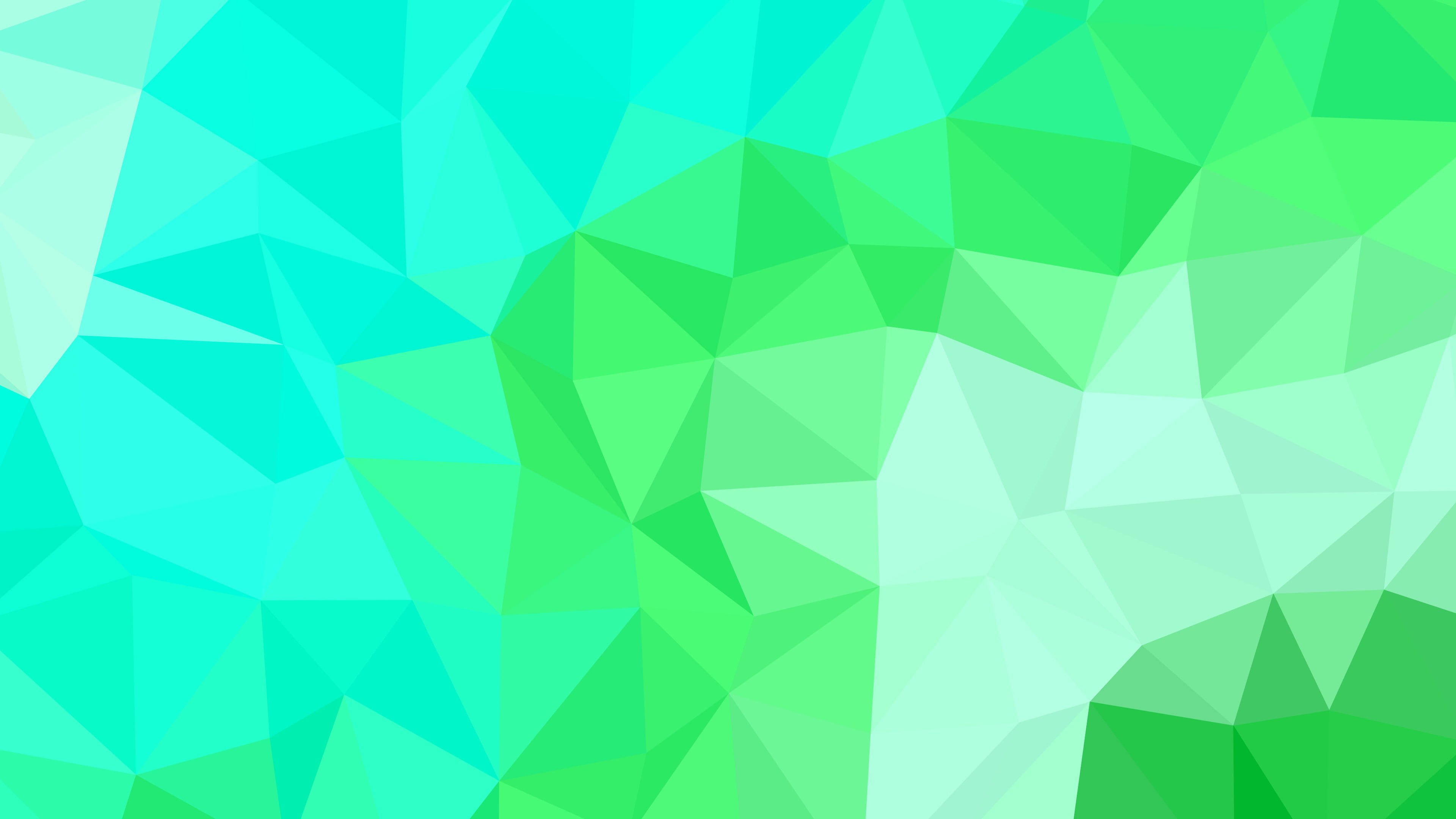 Neon Green Low Poly desktop wallpaper in 4K
