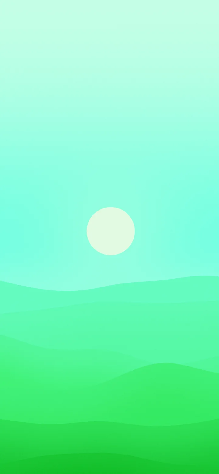 Neon Green Minimalist Desert Dunes wallpaper for iPhone and Android