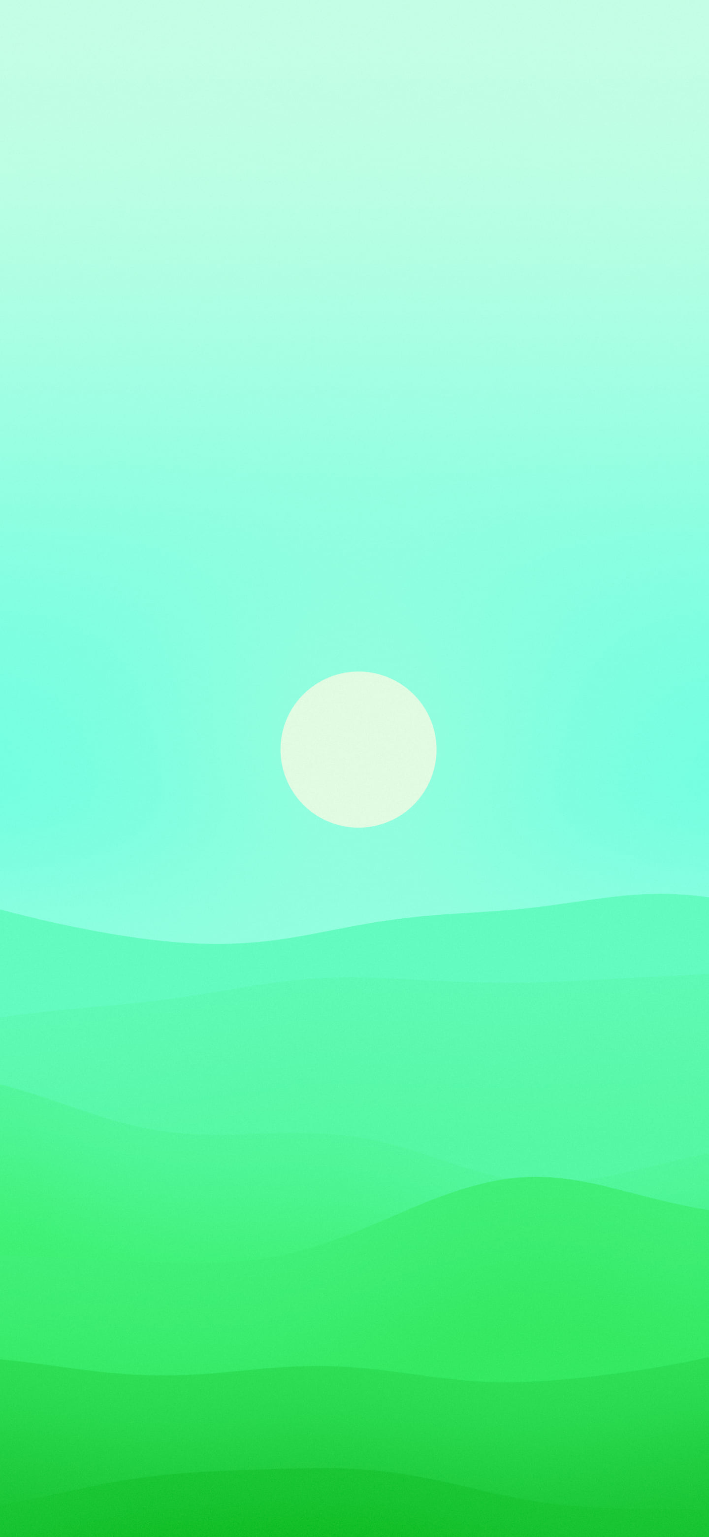 Neon Green Minimalist Desert Dunes wallpaper for iPhone and Android