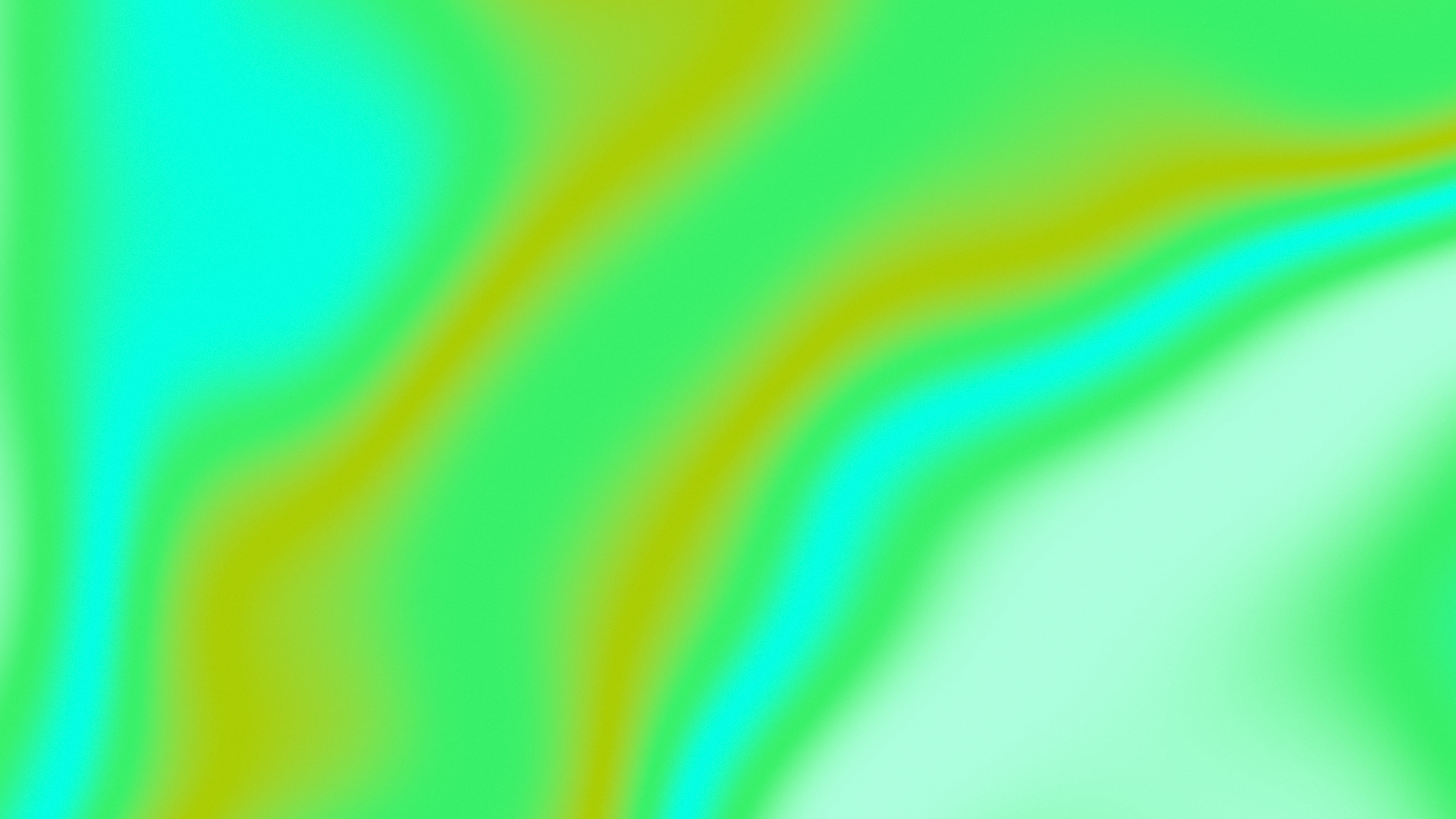 Neon Green Silky Gradient desktop wallpaper in 4K