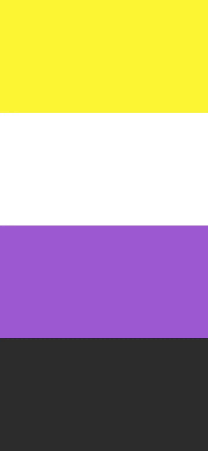 Nonbinary Pride Flag wallpaper for iPhone and Android