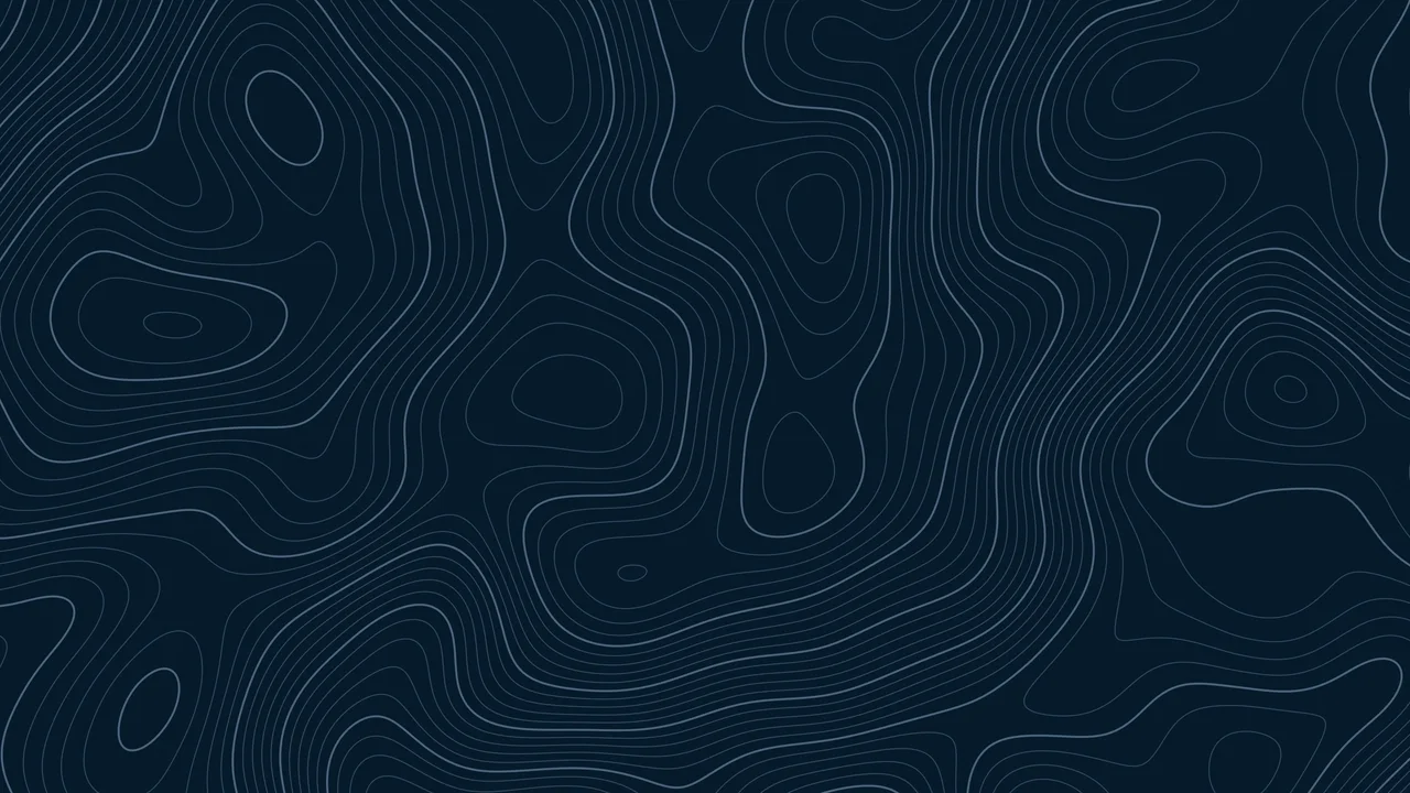 Northern Lights Topographic Line desktop wallpaper in 4K