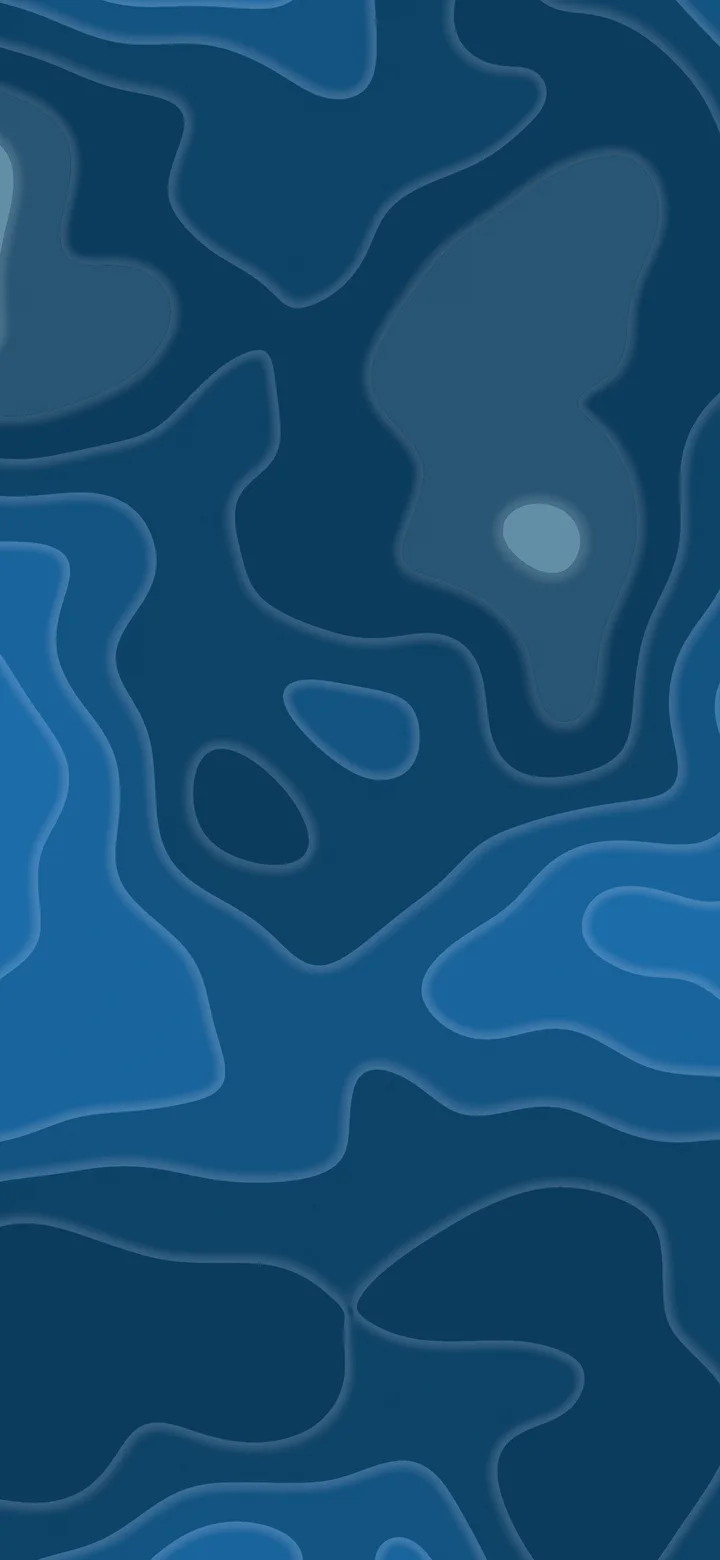 Ocean Blue Layered Topographic wallpaper for iPhone and Android