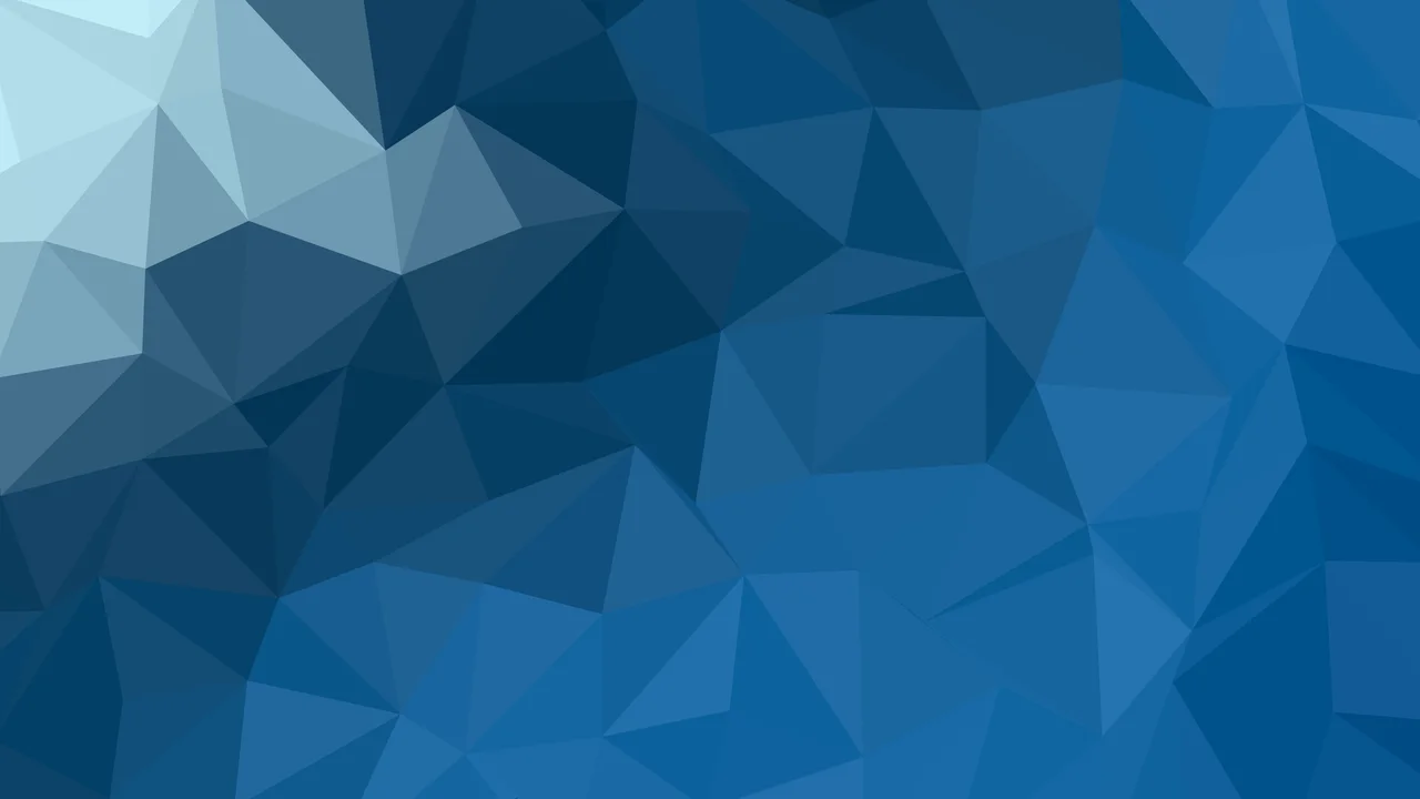 Ocean Blue Low Poly desktop wallpaper in 4K