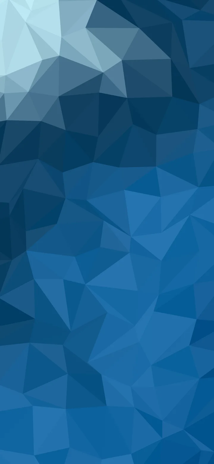 Ocean Blue Low Poly wallpaper for iPhone and Android