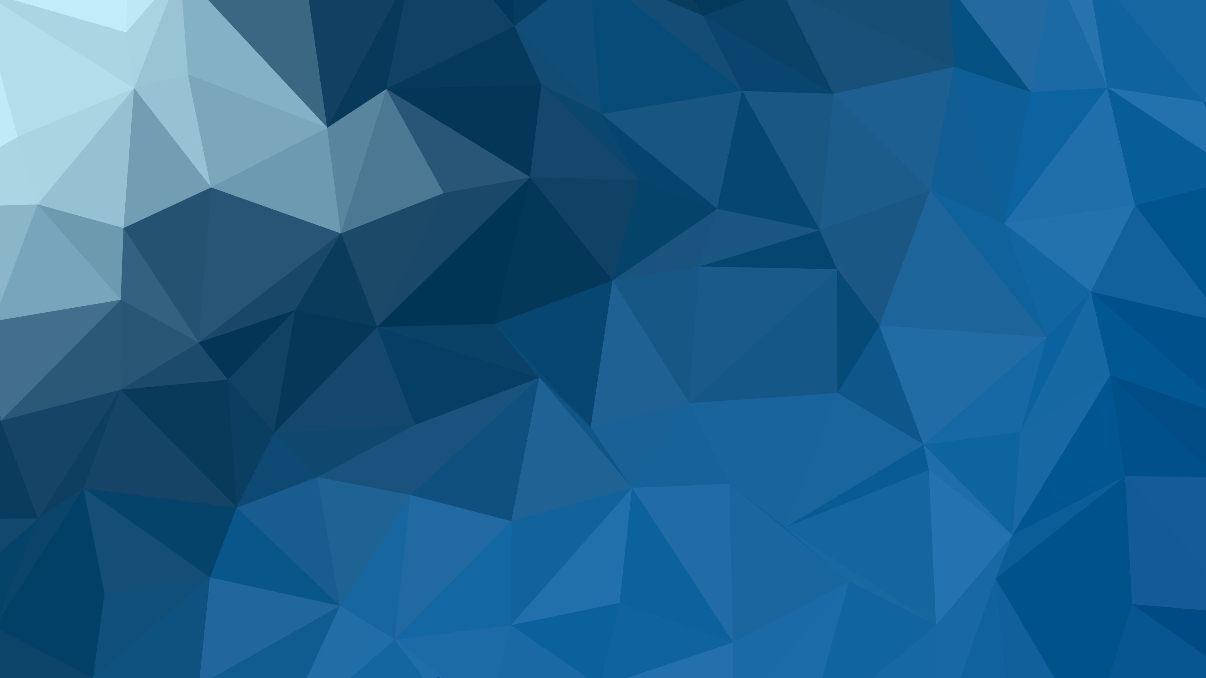 Ocean Blue Low Poly desktop wallpaper in 4K