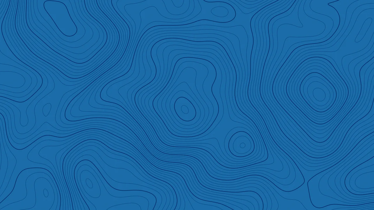 Ocean Blue Topographic Line desktop wallpaper in 4K