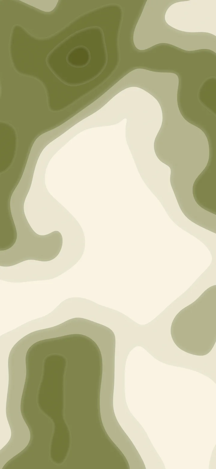 Olive and Cream Layered Topographic wallpaper for iPhone and Android