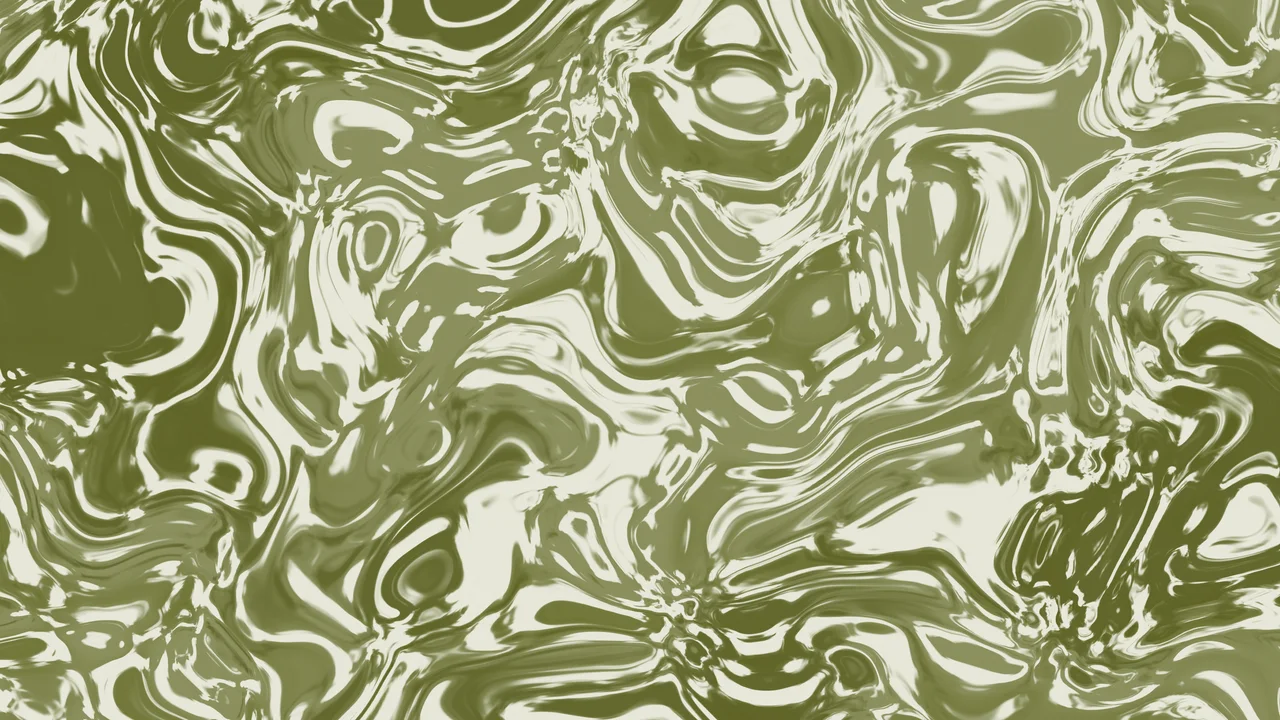 Olive and Cream Liquid Marble desktop wallpaper in 4K
