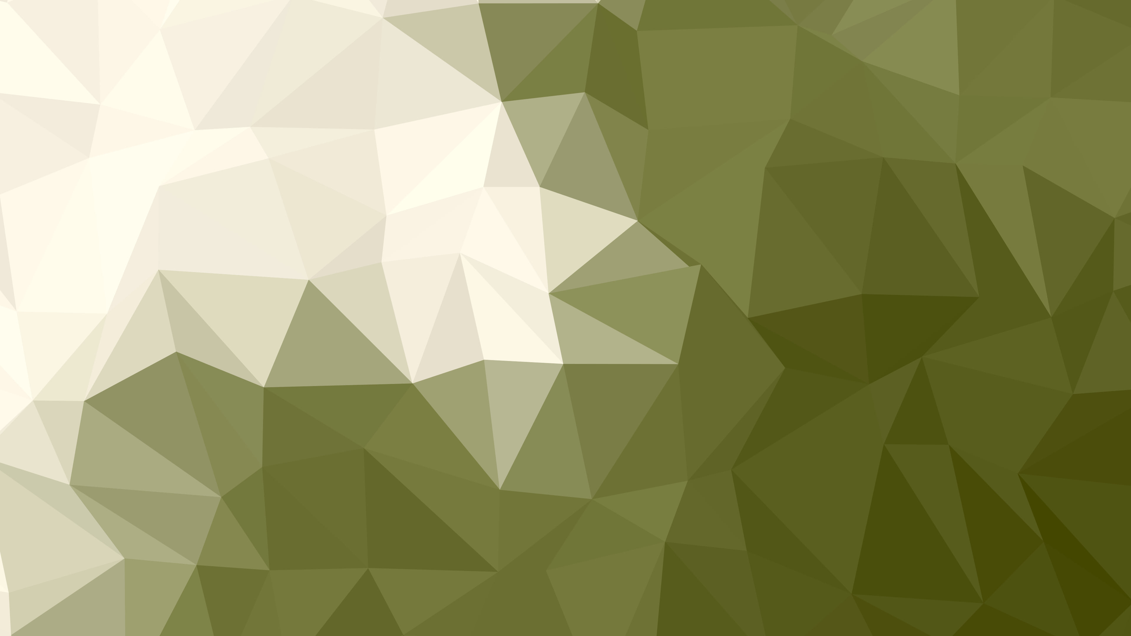 Olive and Cream Low Poly desktop wallpaper in 4K