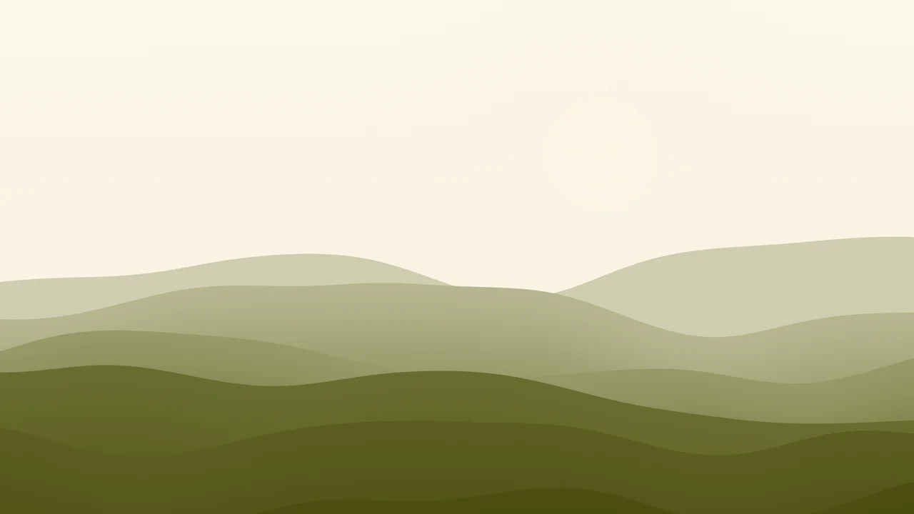 Olive and Cream Minimalist Desert Dunes desktop wallpaper in 4K