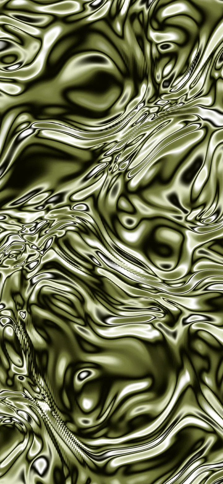 Olive Liquid Chrome wallpaper for iPhone and Android
