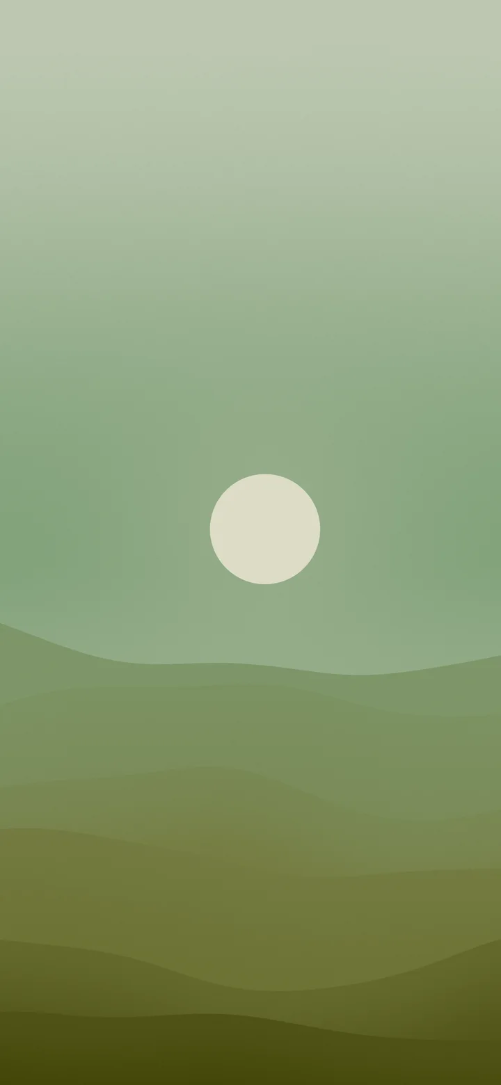 Olive Minimalist Desert Dunes wallpaper for iPhone and Android
