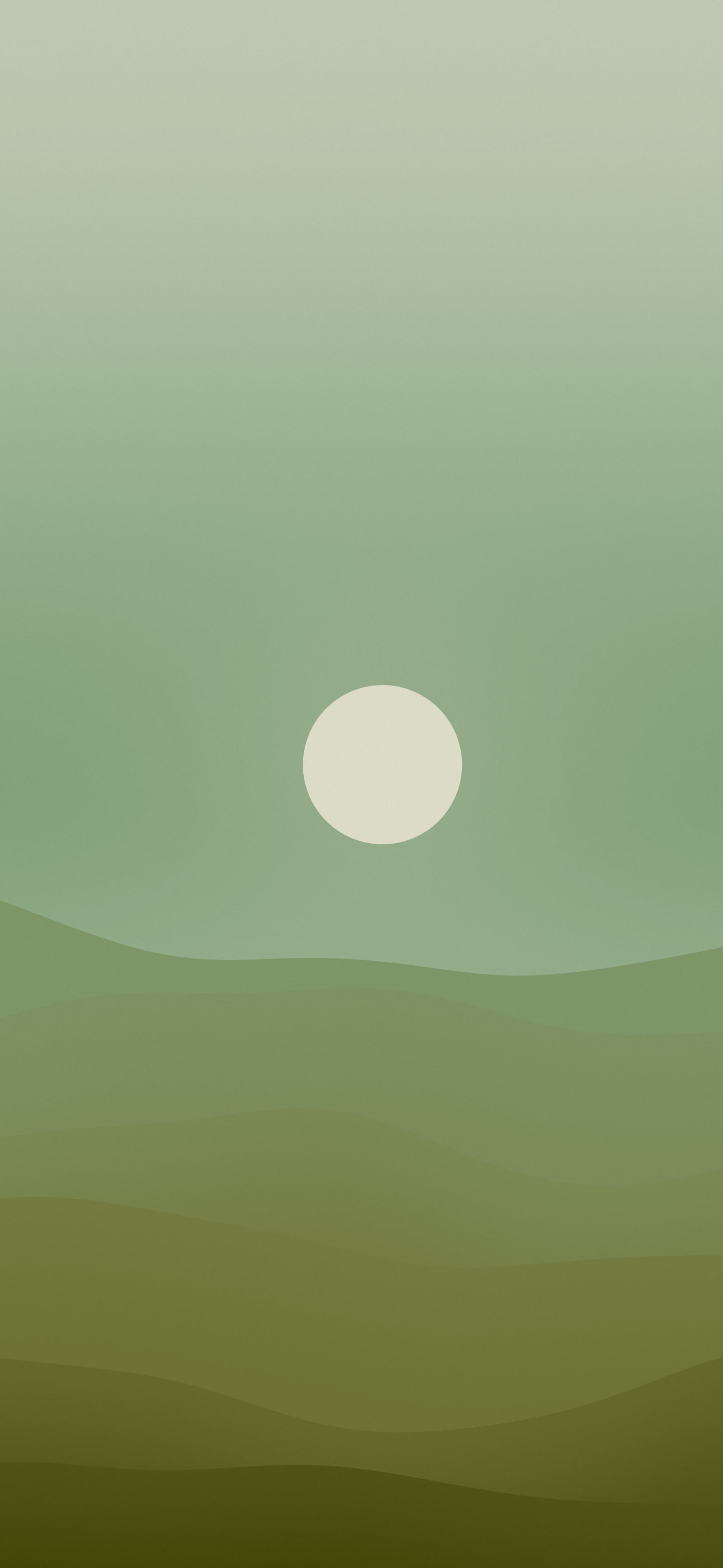 Olive Minimalist Desert Dunes wallpaper for iPhone and Android