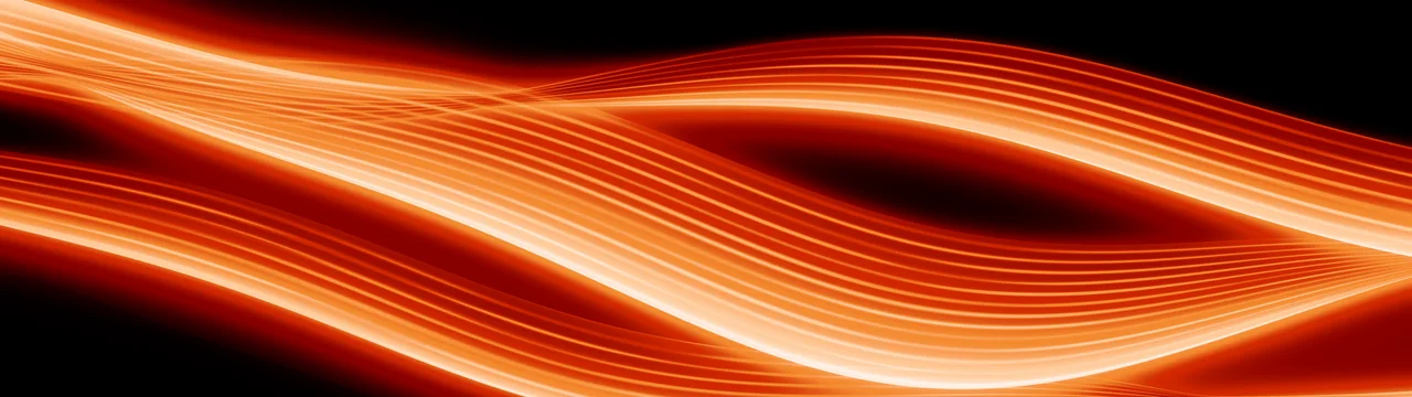 Orange Abstract Light Streams dual monitor wallpaper, 7680 × 2160