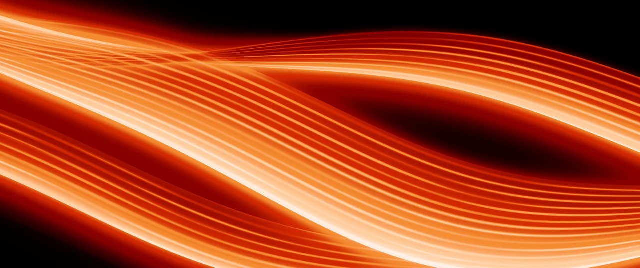 Orange Abstract Light Streams ultrawide wallpaper, 3440 × 1440