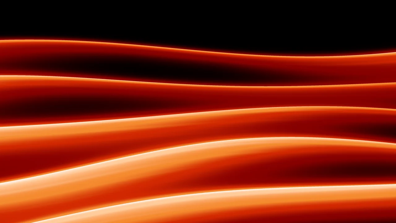 Orange Abstract Wave desktop wallpaper in 4K