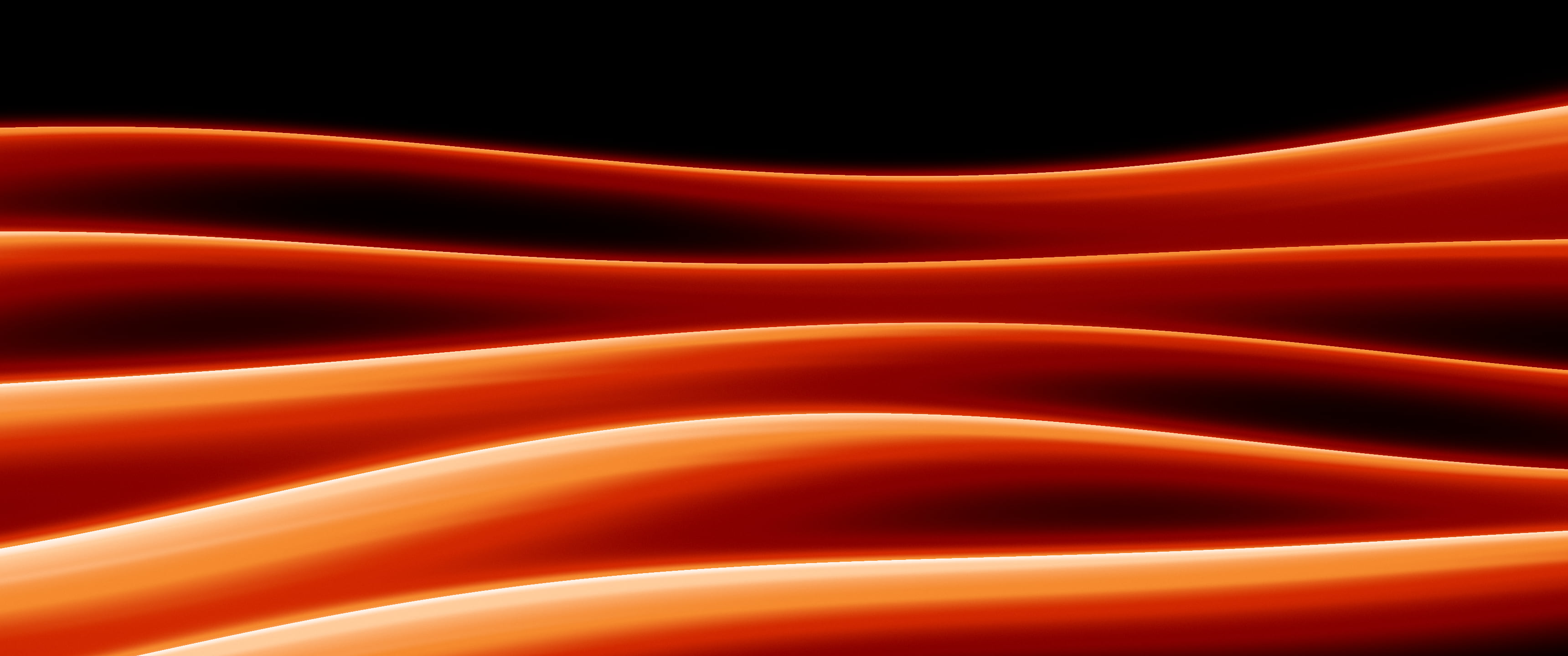 Orange Abstract Wave Wallpaper – 4K Desktop & iPhone