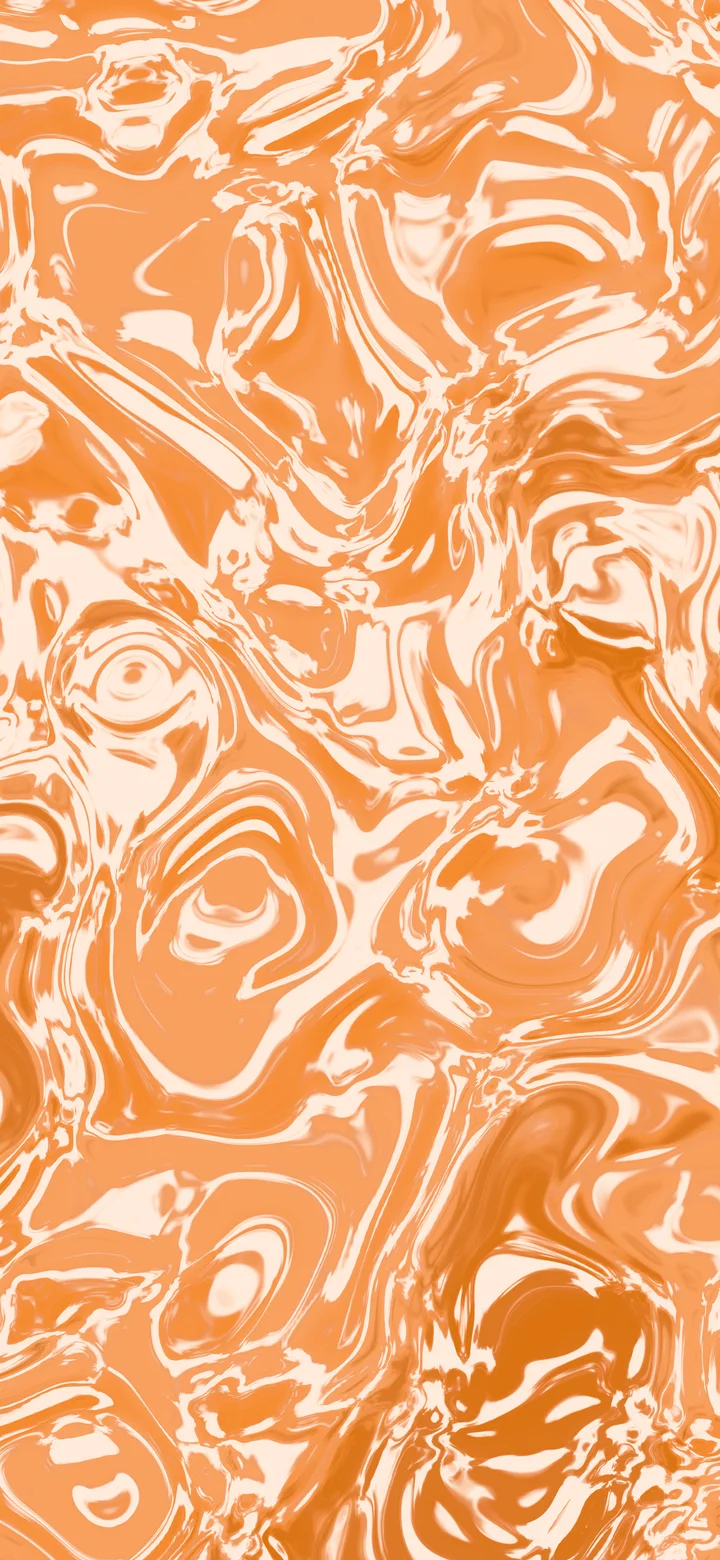 Orange and Cream Liquid Marble wallpaper for iPhone and Android