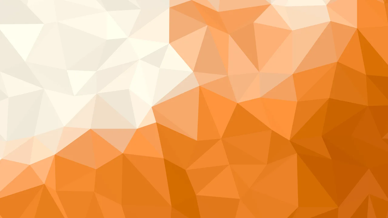 Orange and Cream Low Poly desktop wallpaper in 4K