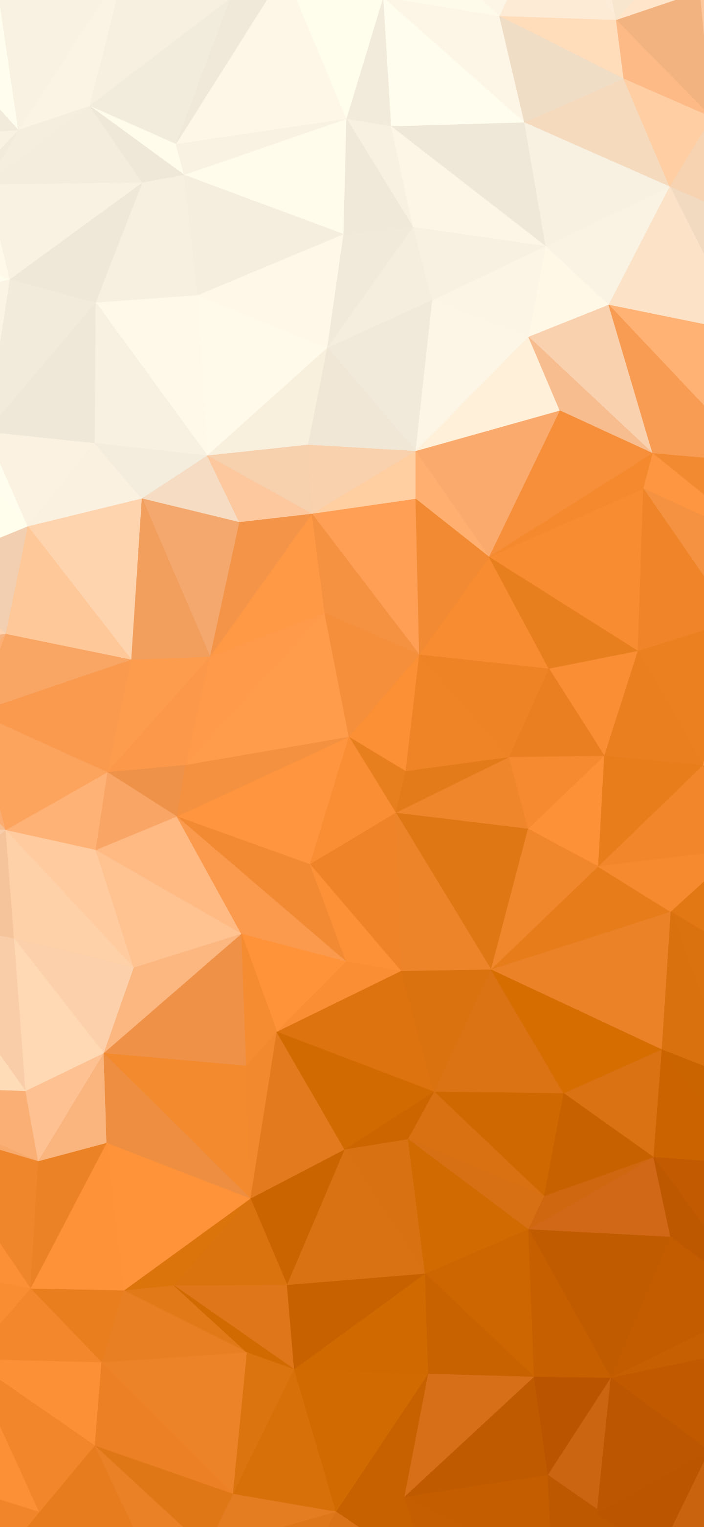 Orange and Cream Low Poly wallpaper for iPhone and Android
