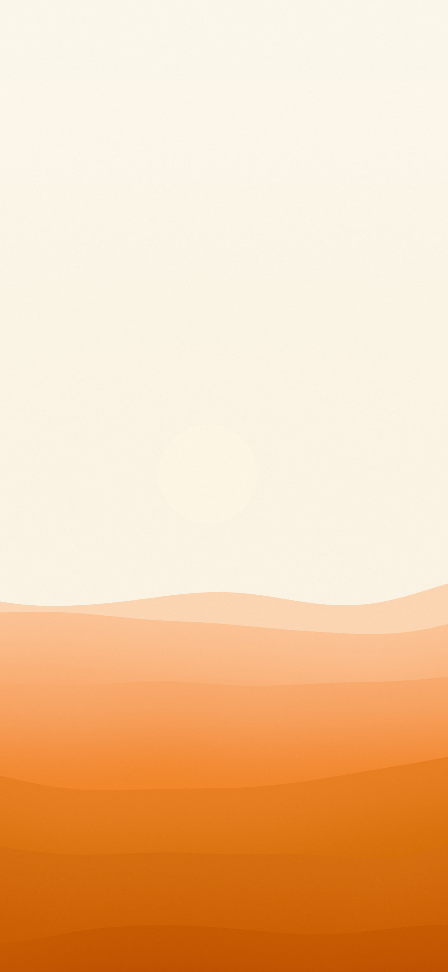 Orange and Cream Minimalist Desert Dunes wallpaper for iPhone and Android