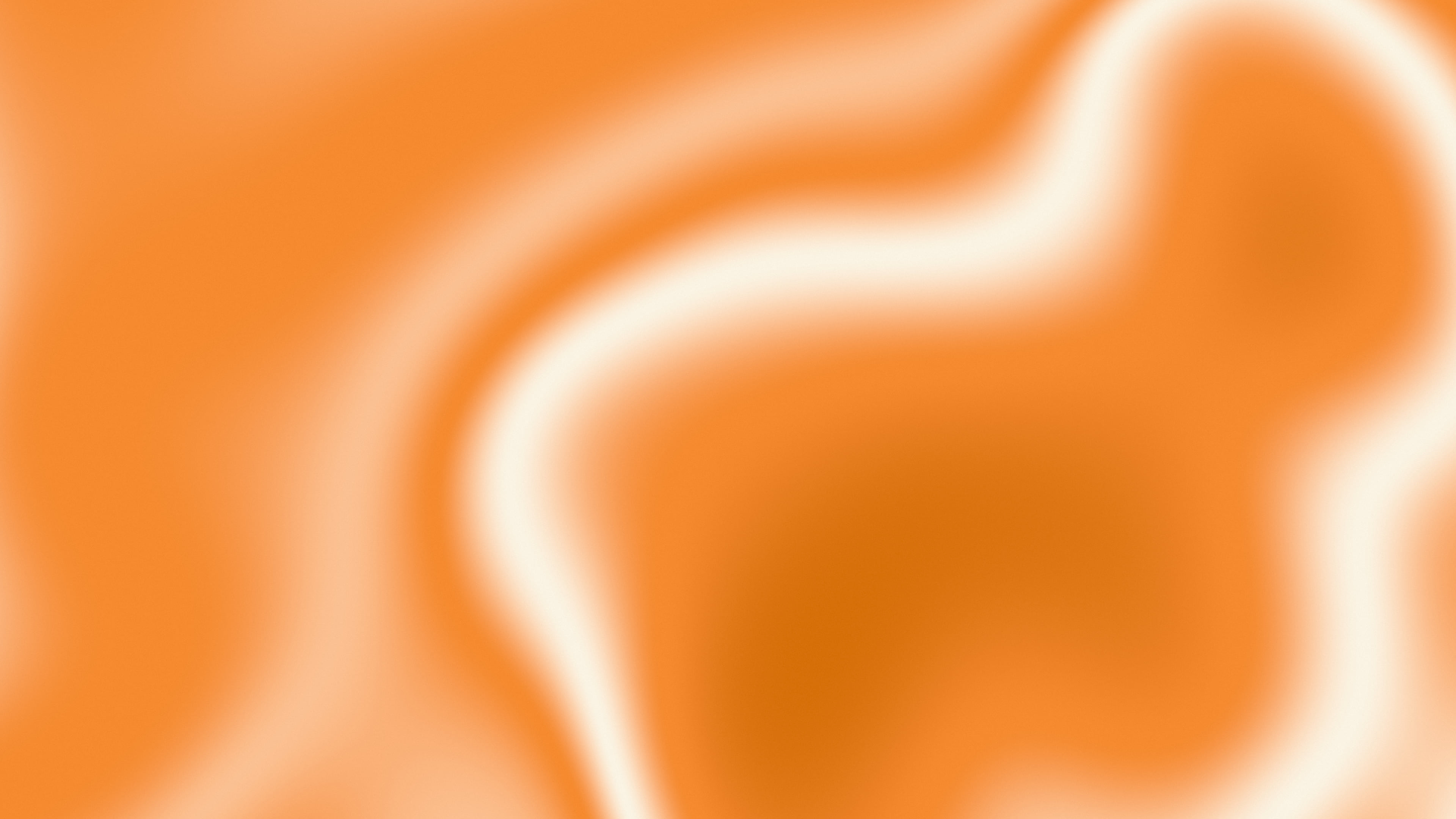 Orange and Cream Silky Gradient desktop wallpaper in 4K