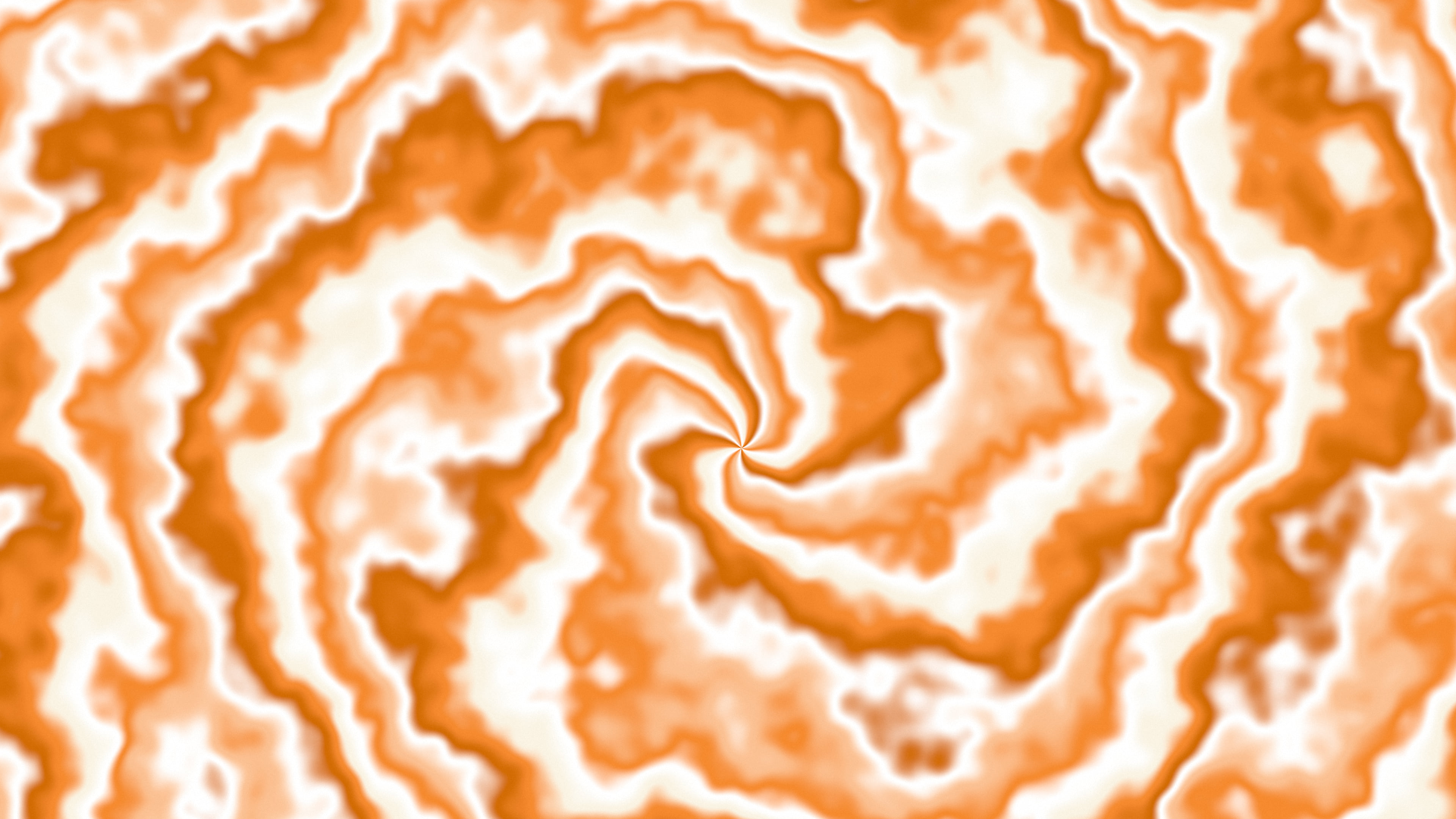 Orange and Cream Spiral Tie Dye desktop wallpaper in 4K