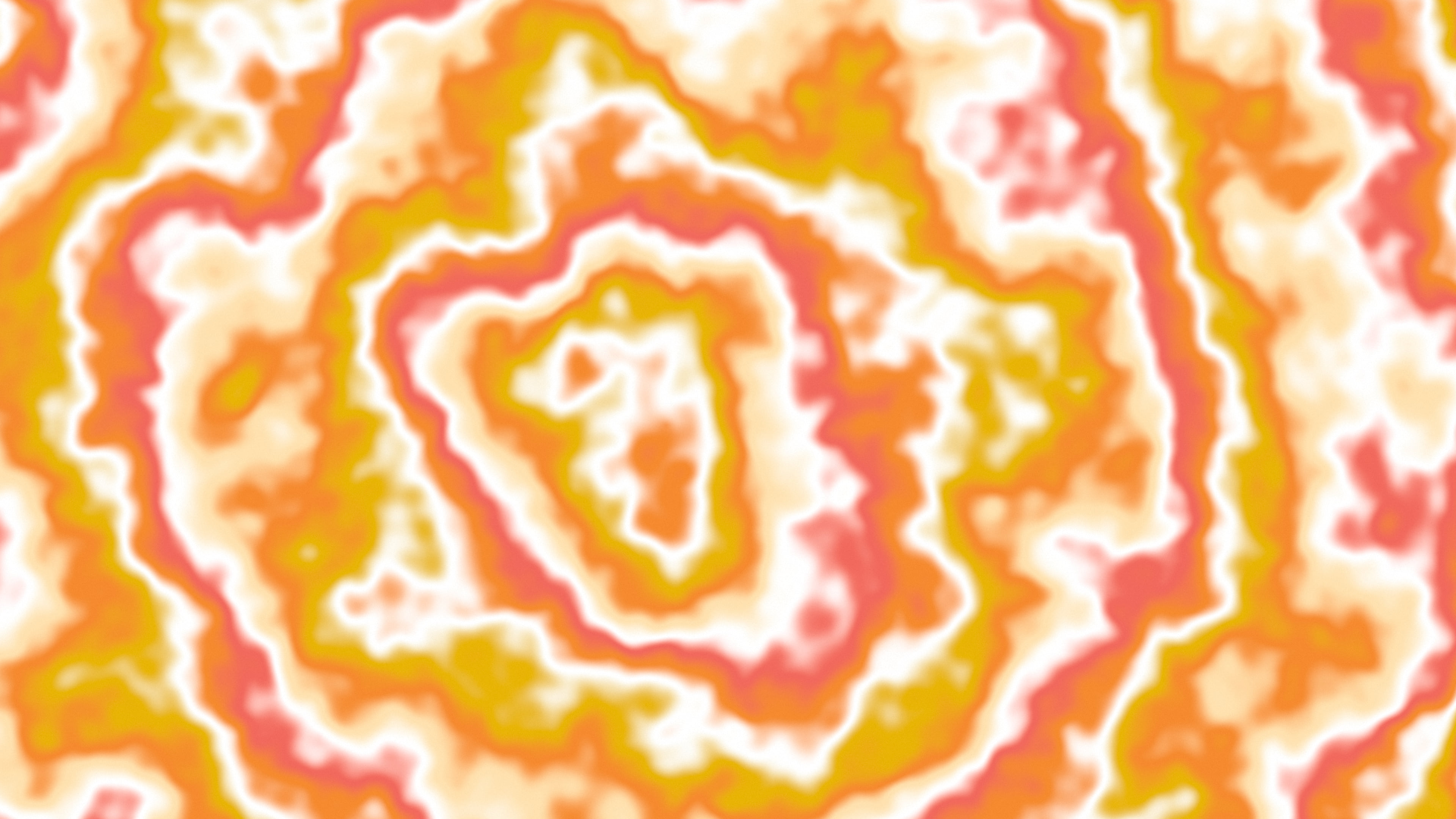 Orange Bullseye Tie Dye desktop wallpaper in 4K