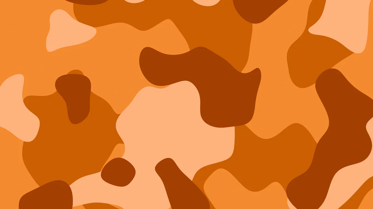 Orange Camo desktop wallpaper in 4K