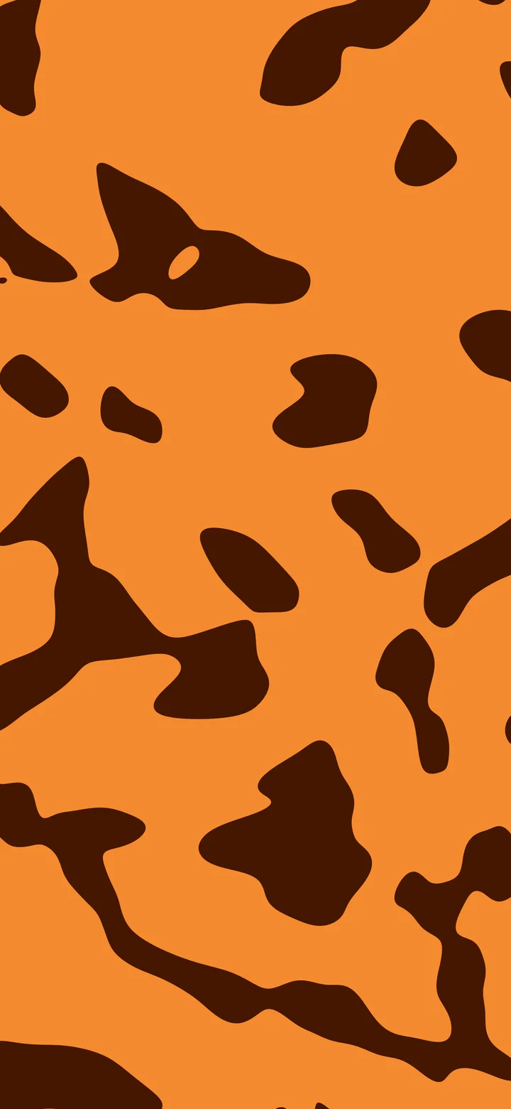 Orange Cow Print wallpaper for iPhone and Android