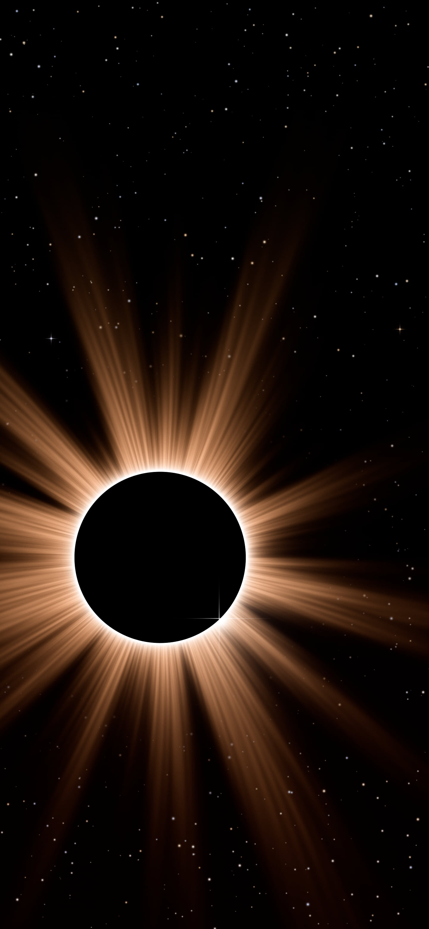 Orange Eclipse wallpaper for iPhone and Android
