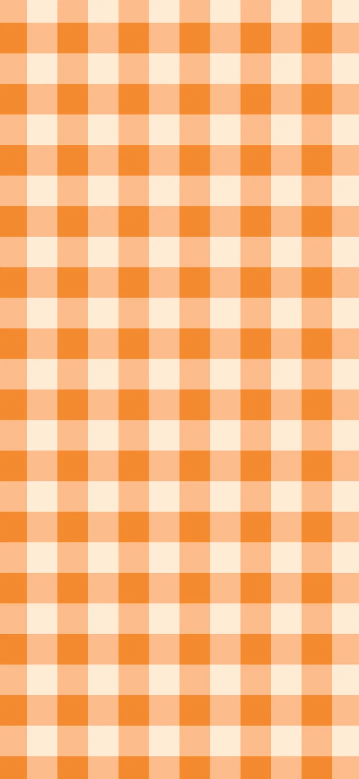 Orange Gingham wallpaper for iPhone and Android