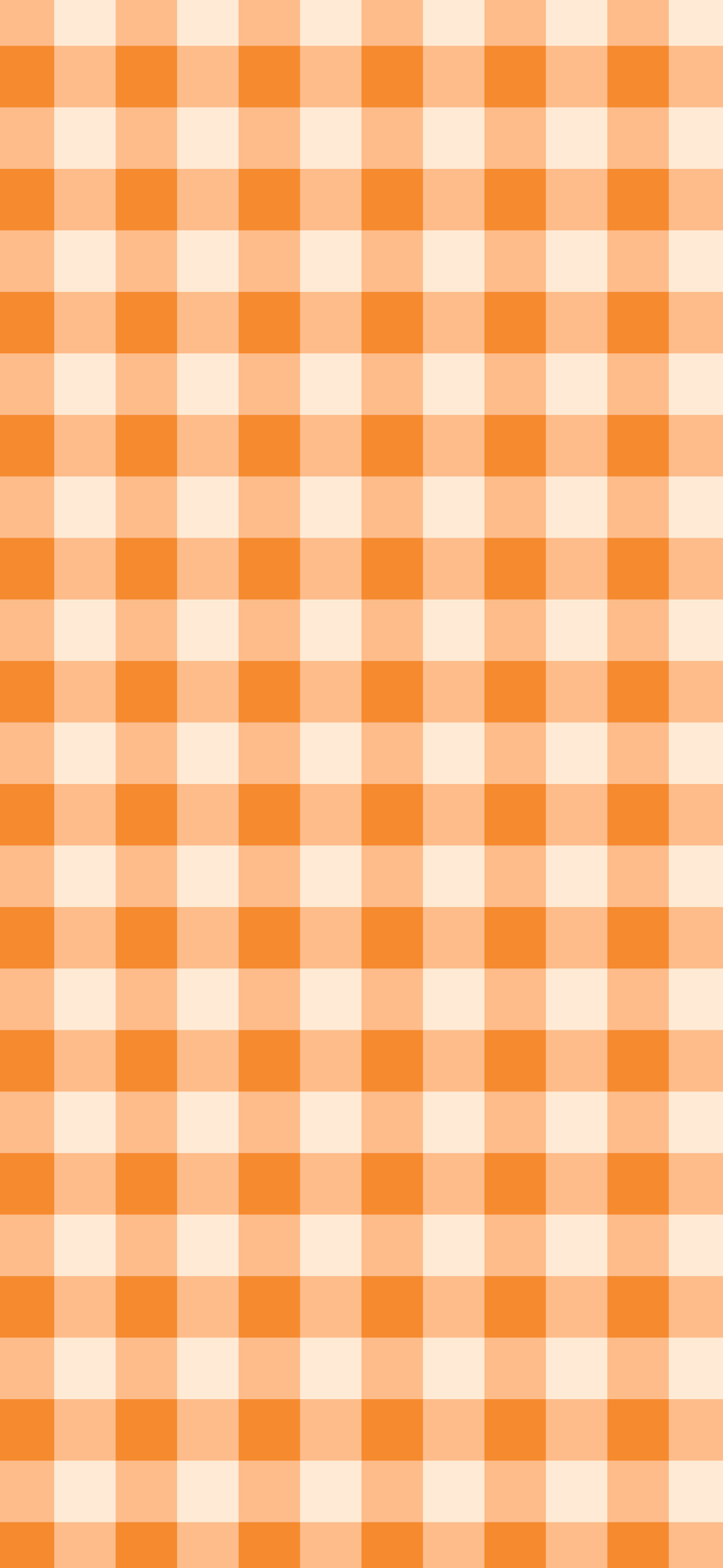 Orange Gingham wallpaper for iPhone and Android