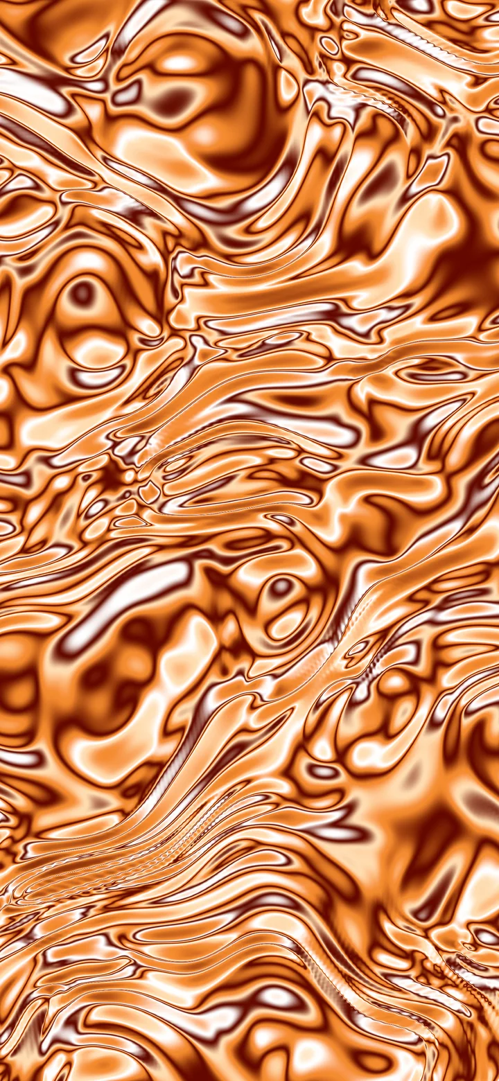 Orange Liquid Chrome wallpaper for iPhone and Android
